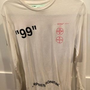 Off white Long sleeve T shirt